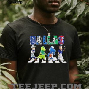 Dallas City Sports Mascots Stars Cowboys Mavericks Rangers T shirt