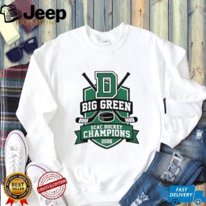Dartmouth Big Green ECAC Hockey Champions 2026 White T Shirt Dartmouth Big Green ECAC Hockey Champions 2026 White T Shirt