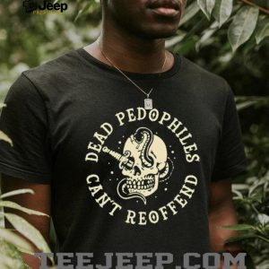 Dead Pedophiles Can't Reoffend Skull and Snake Graphic T Shirt