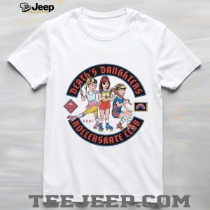 Death's Daughters Roller Skate Club Retro Graphic T Shirt