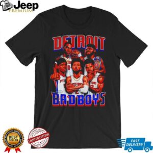 Detroit Basketball Bad Boys Vintage Graphic T Shirt Detroit Basketball Bad Boys Vintage Graphic T Shirt