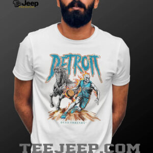 Detroit Dead Threads Basketball Skeleton Horse Vintage Graphic T Shirt Detroit Dead Threads Basketball Skeleton Horse Vintage Graphic T Shirt