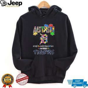 Detroit Tigers Autism Awareness Accept Understand Love Baseball T Shirt Detroit Tigers Autism Awareness Accept Understand Love Baseball T Shirt