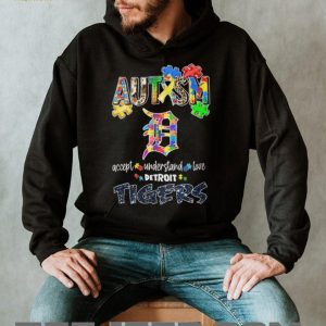 Detroit Tigers Autism Awareness Accept Understand Love Baseball T Shirt