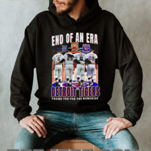 Detroit Tigers End Of An Era Thank You For The Memories Legends Signatures T Shirt