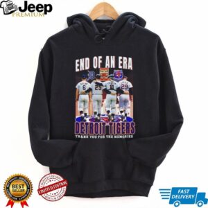 Detroit Tigers End Of An Era Thank You For The Memories Legends Signatures T Shirt