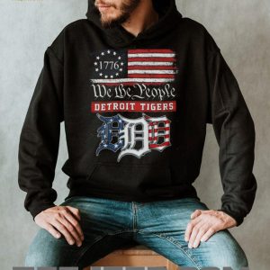 Detroit Tigers We The People 1776 Patriotic American Flag T Shirt