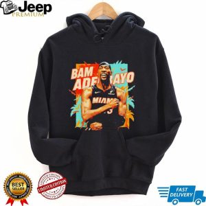 Bam Adebayo Miami Basketball Floral Paradise Graphic T shirt
