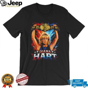 Diana Hart Wrestling Champion Gold Belt Graphic T Shirt