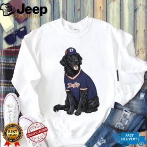 Duffy the Black Dog Baseball Player Jersey Mascot Graphic T Shirt