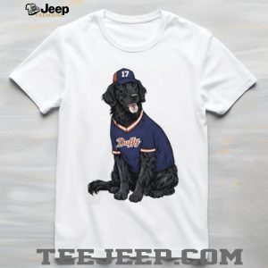Duffy the Black Dog Baseball Player Jersey Mascot Graphic T Shirt