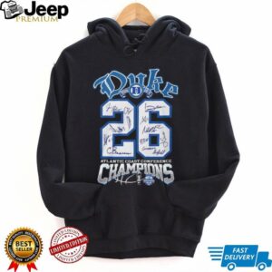 Duke Basketball ACC Tournament Champions 2026 Signature Series T shirt Duke Basketball ACC Tournament Champions 2026 Signature Series T shirt