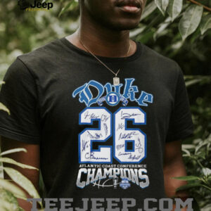 Duke Basketball ACC Tournament Champions 2026 Signature Series T shirt