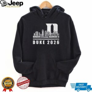 Duke Blue Devils 2026 Basketball Roster Skyline Logo T Shirt Duke Blue Devils 2026 Basketball Roster Skyline Logo T Shirt