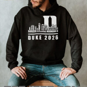 Duke Blue Devils 2026 Basketball Roster Skyline Logo T Shirt