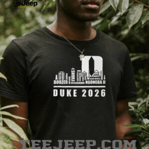 Duke Blue Devils 2026 Basketball Roster Skyline Logo T Shirt