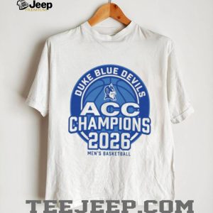 Duke Blue Devils ACC Champions 2026 Men’s Basketball T Shirt Duke Blue Devils ACC Champions 2026 Men’s Basketball T Shirt