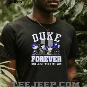 Duke Blue Devils Forever Peanuts Characters Sports Fan T Shirt Duke Blue Devils Forever Peanuts Characters Sports Fan T Shirt