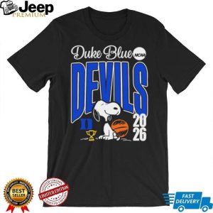 Duke Blue Devils Snoopy 2026 NCAA Basketball Graphic T shirt
