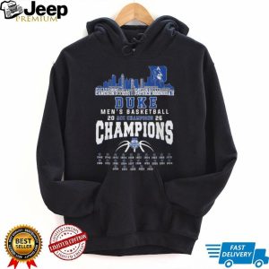 Duke Men’s Basketball 2026 ACC Champions Skyline & Roster Signature T Shirt Duke Men’s Basketball 2026 ACC Champions Skyline & Roster Signature T Shirt