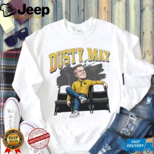 Dusty May Michigan Wolverines Basketball Coach Cartoon T Shirt