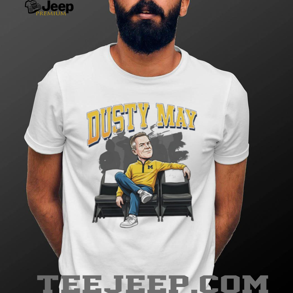 Dusty May Michigan Wolverines Basketball Coach Cartoon T Shirt Dusty May Michigan Wolverines Basketball Coach Cartoon T Shirt