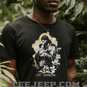 Saint Joseph and Child Jesus Catholic Religious Art T Shirt
