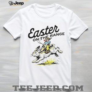 Easter On The Range Cowboy Riding Jackrabbit Vintage Shirt