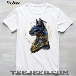 Egyptian Bastet Cat Goddess Cosmic Starry Art T Shirt