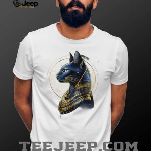 Egyptian Bastet Cat Goddess Cosmic Starry Art T Shirt