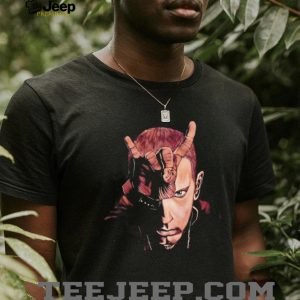 Eminem Slim Shady Rock On Portrait Graphic T Shirt