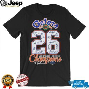 Florida Gators 2026 SEC Tournament Champions Signatures T Shirt
