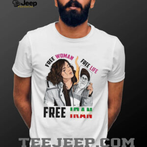 Free Woman Free Life Iranian Protest Support Graphic T Shirt Free Woman Free Life Iranian Protest Support Graphic T Shirt