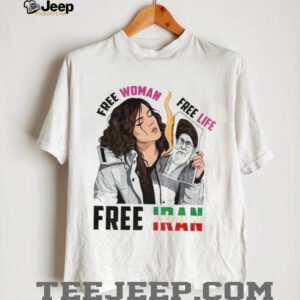 Free Woman Free Life Iranian Protest Support Graphic T Shirt