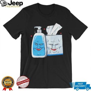 Funny Cartoon Soap and Tissue Box “Blue Face” Meme T Shirt