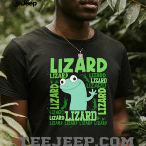 Funny Green Lizard Reptile Lover Typography T Shirt