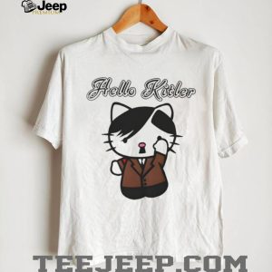 Funny Hello Kitler Parody Cartoon Cat T Shirt