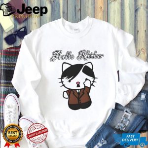 Funny Hello Kitler Parody Cartoon Cat T Shirt