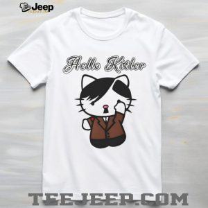 Funny Hello Kitler Parody Cartoon Cat T Shirt