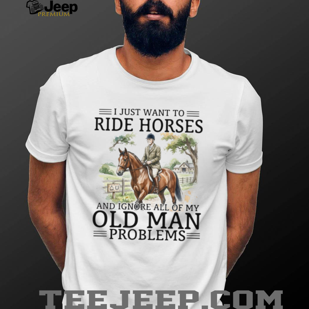Funny Horse Riding T Shirt for Men Ride Horses Ignore Problems Funny Horse Riding T Shirt for Men Ride Horses Ignore Problems