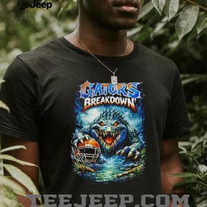 Gators Breakdown Florida Gators Monster Gator Football Helmet T Shirt