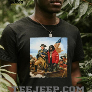 George Washington and Chief Keef Crossing the Delaware Rap Mashup Shirt