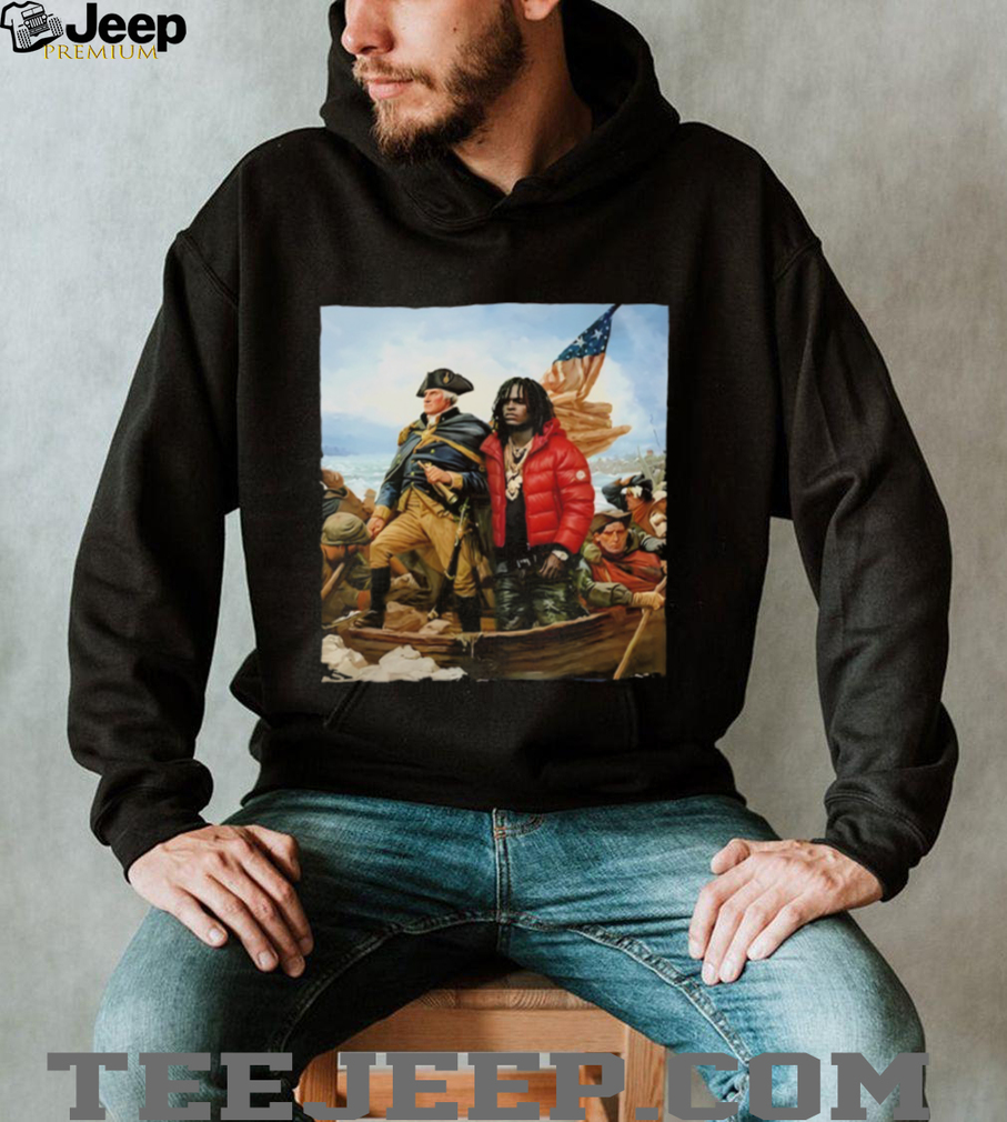 George Washington and Chief Keef Crossing the Delaware Rap Mashup Shirt George Washington and Chief Keef Crossing the Delaware Rap Mashup Shirt