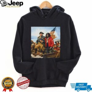 George Washington and Chief Keef Crossing the Delaware Rap Mashup Shirt