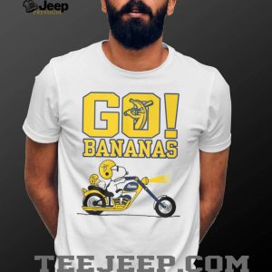Go Bananas Snoopy Riding Motorcycle Savannah Bananas T Shirt Go Bananas Snoopy Riding Motorcycle Savannah Bananas T Shirt