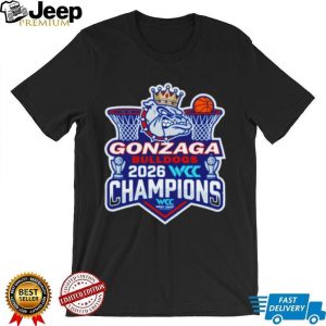 Gonzaga Bulldogs 2026 WCC Champions West Coast Conference T Shirt