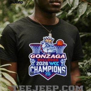 Gonzaga Bulldogs 2026 WCC Champions West Coast Conference T Shirt