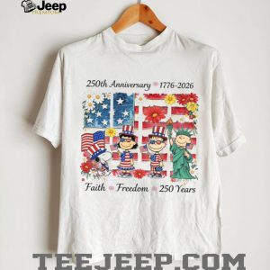 Peanuts Gang America 250th Anniversary T Shirt Faith Freedom 1776 2026