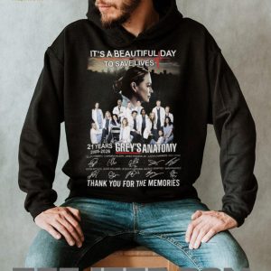 Grey's Anatomy 21 Years 2005 2026 Signatures T Shirt Thank You For The Memories