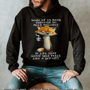 Grumpy Fox Drinking Coffee Life Quote Funny Cartoon Animal T Shirt Grumpy Fox Drinking Coffee Life Quote Funny Cartoon Animal T Shirt